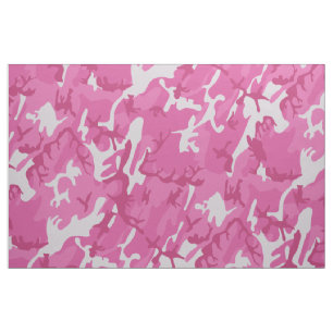 Pink Camouflage Pink Camo Pattern Fabric