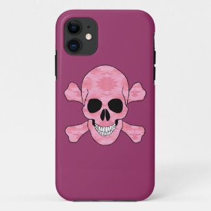 Pink Camouflage Skull And Crossbones iPhone 5 Case