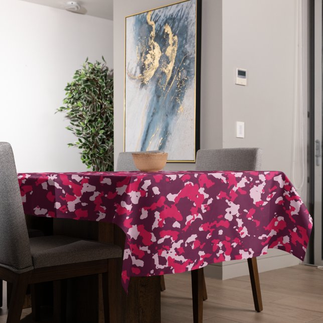 Pink Camouflage Tablecloth (table cloth)
