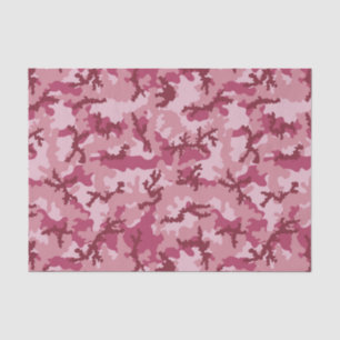 Pink camouflage tissue paper