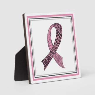 Pink Cancer Awareness Ribbon Or Any Colour Plaque
