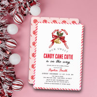 Pink Candy Cane Cutie Girl Baby Shower