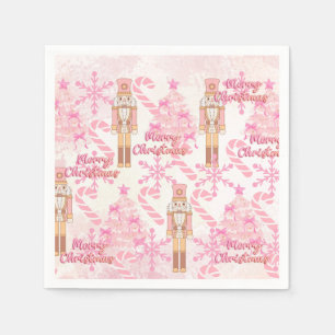 Pink Candy Cane Napkin