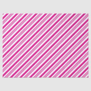 Pink Candy Cane Strips Style 1 Tissue Paper