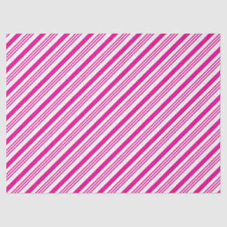 Pink Candy Cane Strips Style 1 Tissue Paper