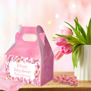 Pink Candy Frame Girl Baby Shower Favour Box