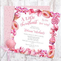 Pink Candy Frame Girl Baby Shower