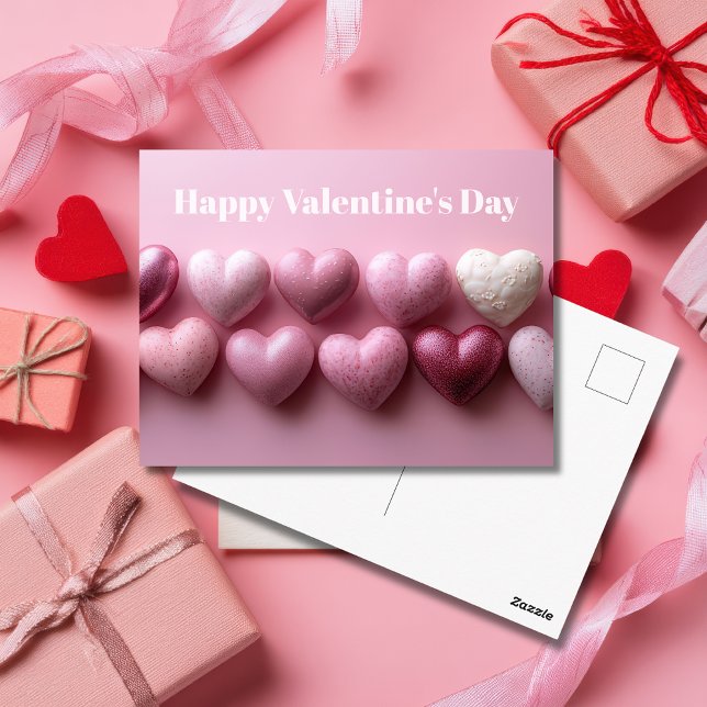 Pink Candy Hearts Valentine`s Day Card  (Creator Uploaded)