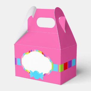 Pink Candyland Inspired Sweet Treat Favor Boxes