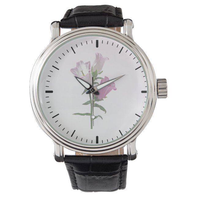 Pink Canterbury Bells Watch (Front)