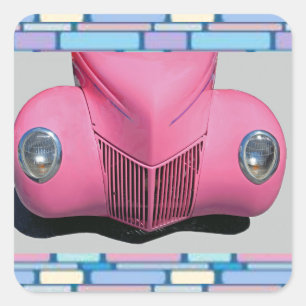 Pink Car Sticker