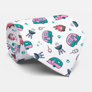 Pink Caravan Adventure Tie