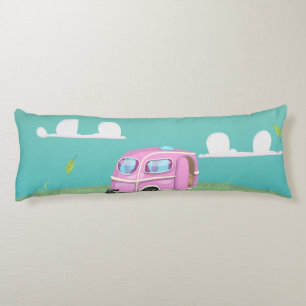 Pink Caravan Trailer Body Cushion