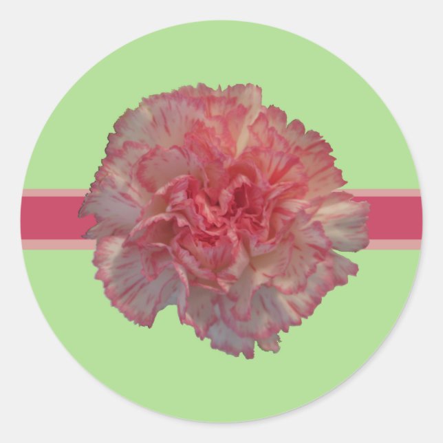 Pink Carnation Envelope Seals (Front)
