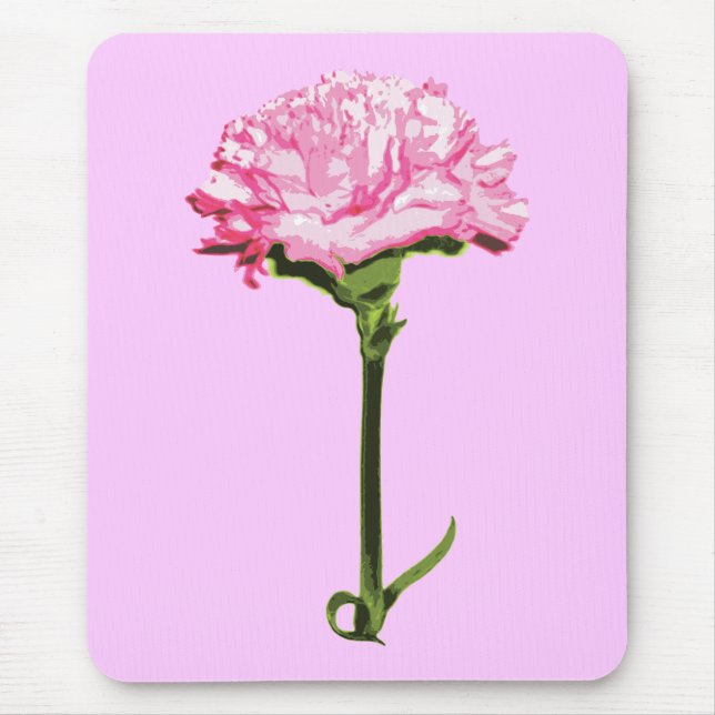 Pink Carnation Mouse Pad (Front)