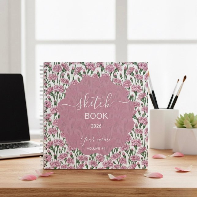  Pink Carnation Notebook (Creator Uploaded)
