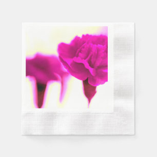 Pink Carnation Paper Napkin