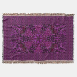 Pink Carnation Throw Blanket