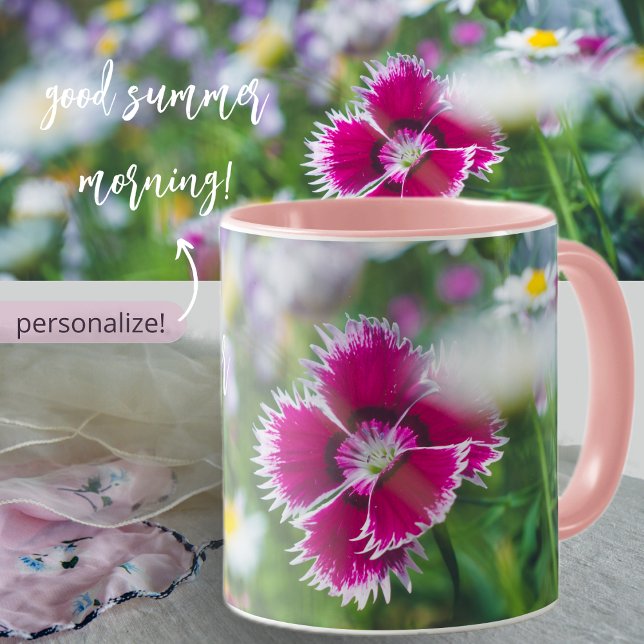Pink carnation with daisies mug (Creator Uploaded)