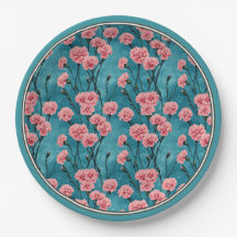 Pink Carnations Handpainted