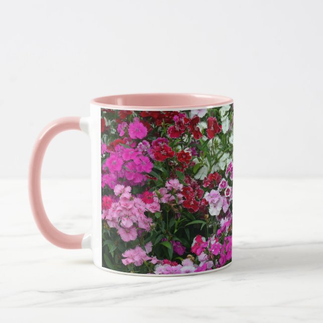 Pink carnations mug (Left)