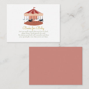 Pink Carousel Books for Baby Enclosure Card