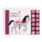 Pink Carousel Horse Birthday Invitation