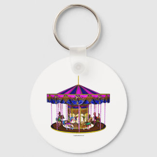 Pink Carousel Key Ring
