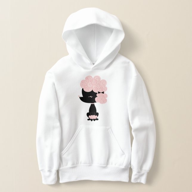 Pink Cartoon French Poodle (Laydown)