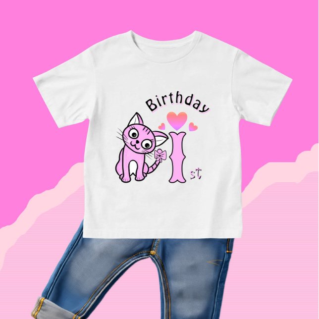 Pink cat baby T-Shirt (Creator Uploaded)