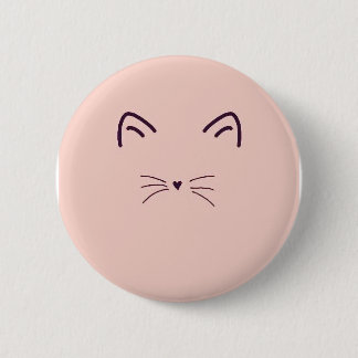Pink Cat ~ Button
