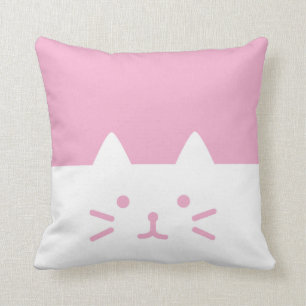 pink cat pillows