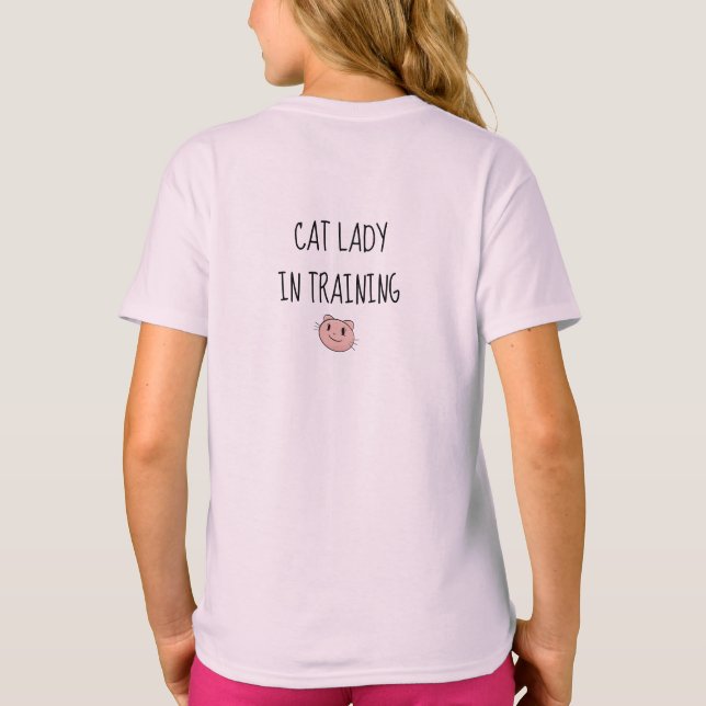 Pink cat T-Shirt (Back)