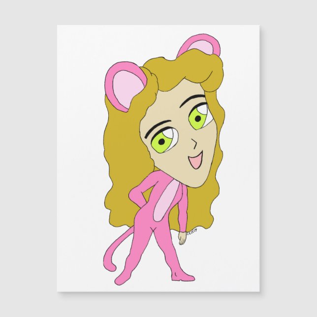 pink catgirl  (Front)