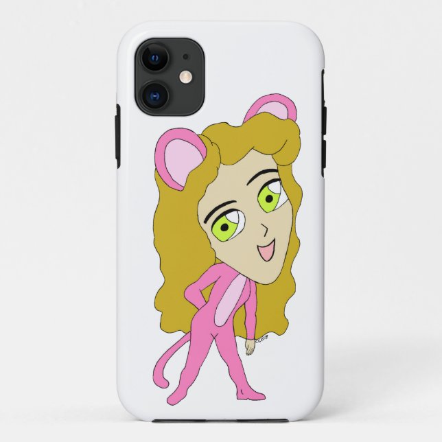 pink catgirl   Case-Mate iPhone case (Back)