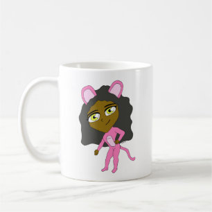 pink catgirl      coffee mug