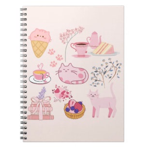 Pink Cats Cosiness Notebook