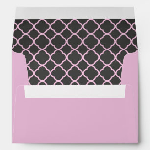 Pink Chalkboard Pattern Envelope