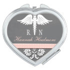 Pink Chalkboard Registered Nurse RN Caduceus