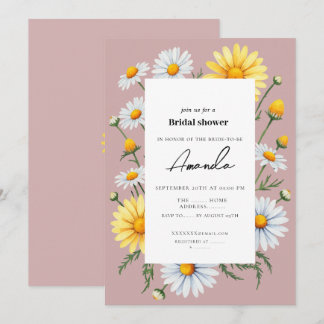 Pink | Chamomile Bridal Shower Invitation