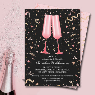 Pink Champagne Bridal Shower Invitation