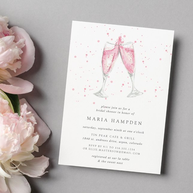 Pink Champagne | Bridal Shower Invitation (Creator Uploaded)