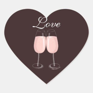 Pink Champagne Sticker