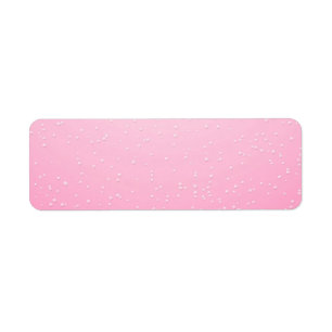 Pink Champagne with Tiny Bubbles Background Art Return Address Label