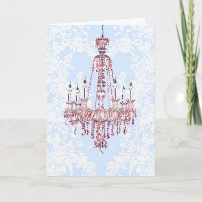 Pink Chandelier Cards (Front)