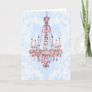 Pink Chandelier Cards