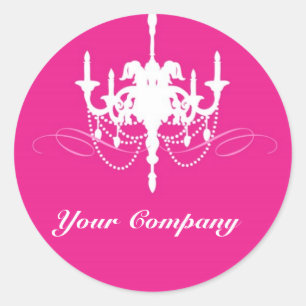 Pink Chandelier Custom Sticker