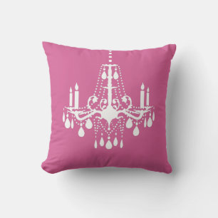 Pink Chandelier Pillow