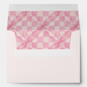 PINK CHECK QUILT A7 Envelope (5x7 Cards) / Blush