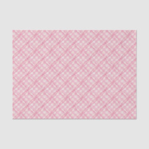 PINK CHECK QUILT Tissue Paper